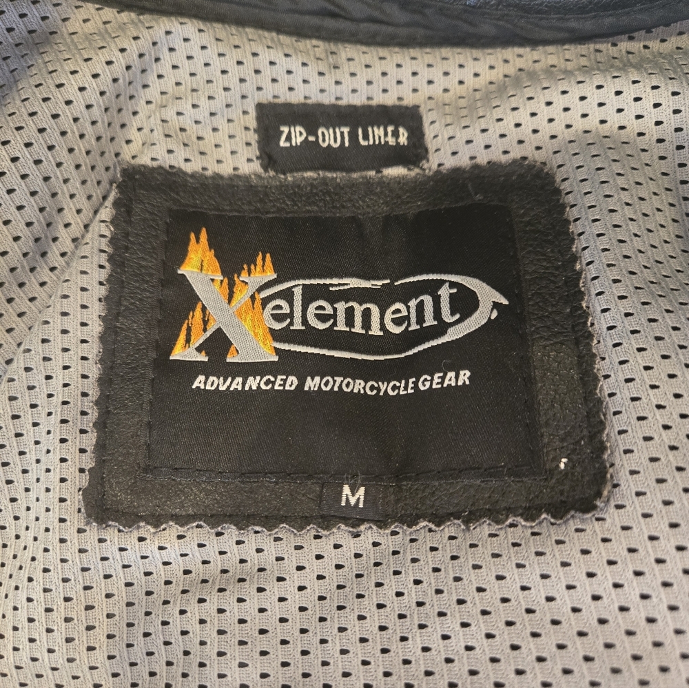 Xelement Womens Leather Biker Jacket EUC! - Picture 5 of 7